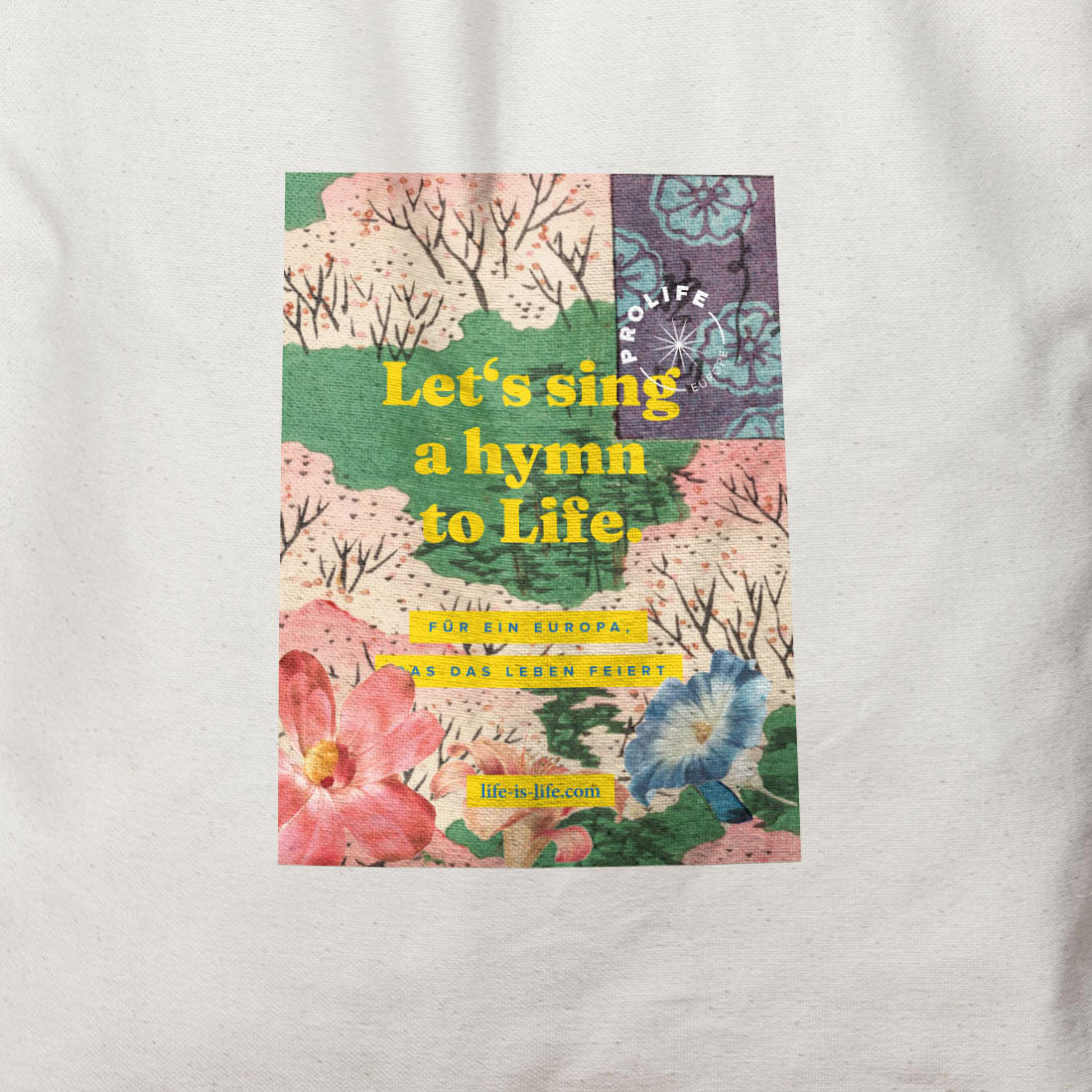 Tote bag "Let's sing a hymn to life"