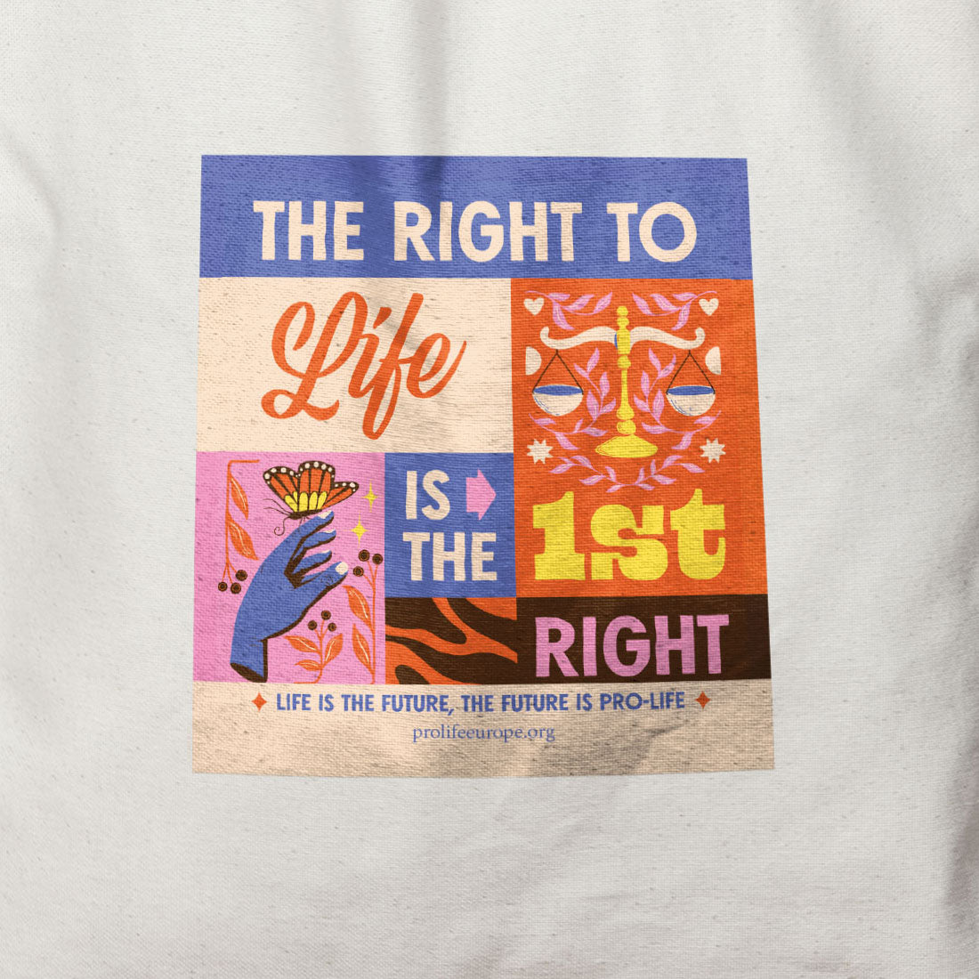 Einkaufstasche "The right to Life"